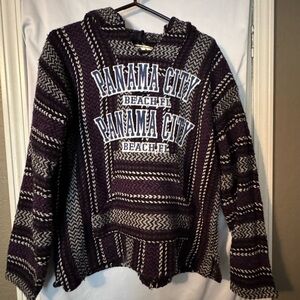 Purple Panama City Beach Baja Hoodie – Size S